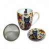 4 mugs chat différents avec coffret cadeau