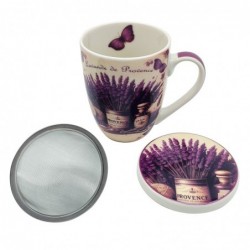 Mug lavande 2 différents avec coffret cadeau