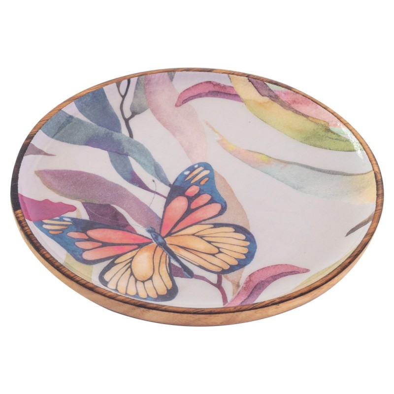 Plateau papillons drôle et élégant pour la décoration de la maison et cadeau original