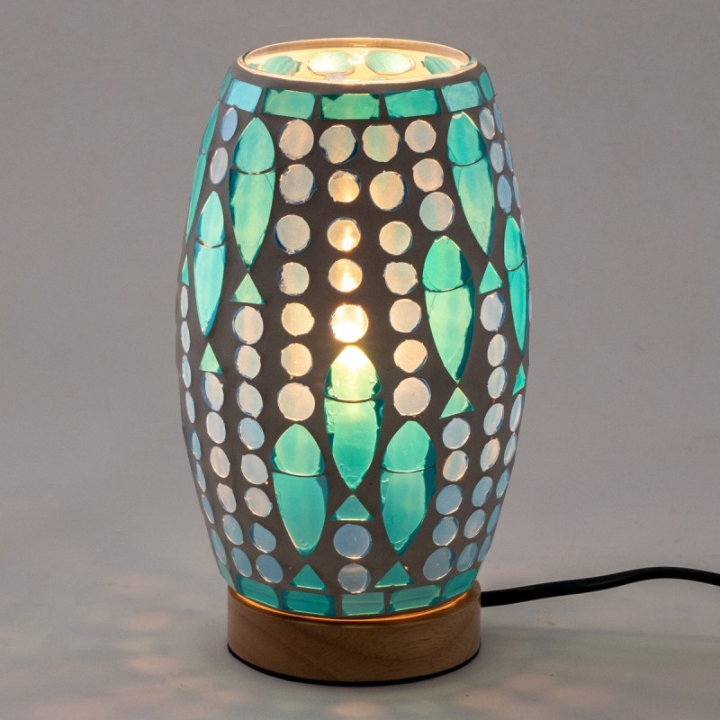 Lampe de table en mosaïque de style ethnique pour la décoration de la maison et cadeau