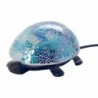 lampe tortue en mosaïque de verre et de métal pour la décoration de la maison