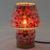 Lampe à fleurs en mosaïque - Éclairage décoratif pour la maison - Design exclusif fait à la main - Cadeau idéal pour