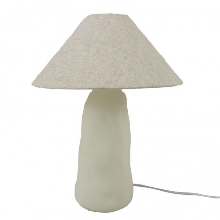 Lampe de Table Bohème en Porcelaine Blanche