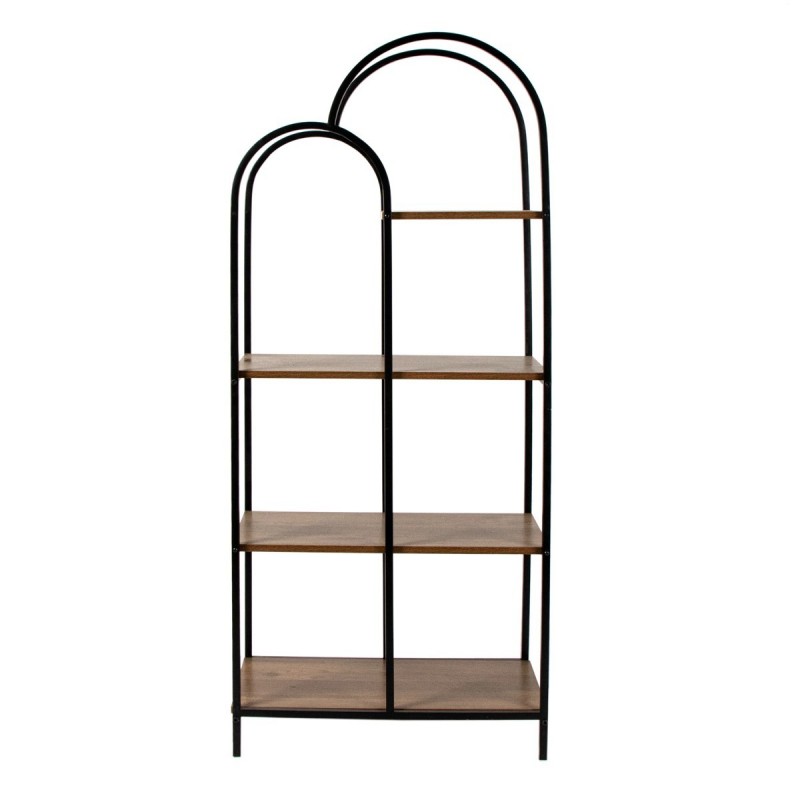 Etagère Bois Métal Marron Bohème 145x33,5x61 cm