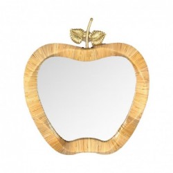 Miroir pomme décoratif pour la maison et le bureau, design naturel et élégant