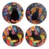 Sous-verres Chat 4 unités - Protégez vos tables avec ces sous-verres amusants et originaux