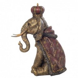 Figurine d'éléphant doré en résine pour la décoration de la maison