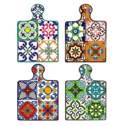 Panneau de découpe hydraulique 4 Unités de céramique multicolore | Tableau individuelle individuelle individuelle individuelle