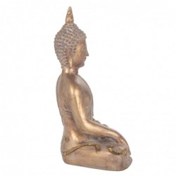 Figurine de bouddha Oriental doré en résine décorative, Style Feng Shui Zen pour la décoration de la maison et du bureau