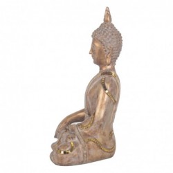 Figurine de bouddha Oriental doré en résine décorative, Style Feng Shui Zen pour la décoration de la maison et du bureau