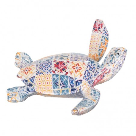 Tortue hydraulique en résine bleue pour décoration d'intérieur et cadeaux originaux