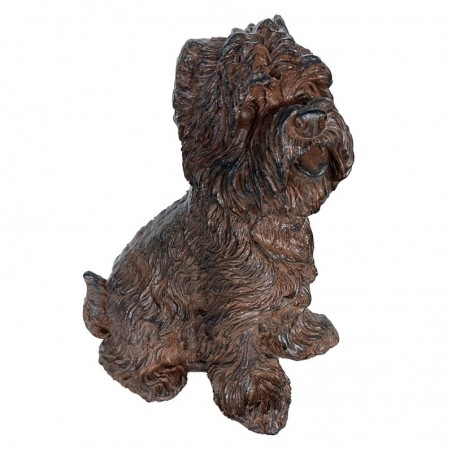 Figurine de chien extrêmement réaliste pour décoration de la maison et cadeau de collection.