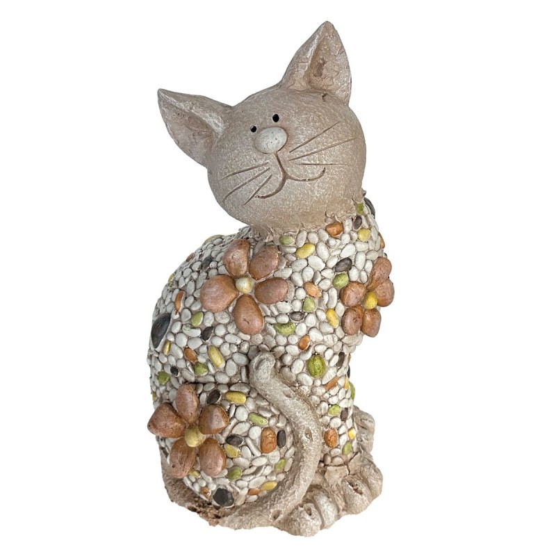 Figurine de chat d'extension en magnésie pour la décoration rustique de la maison