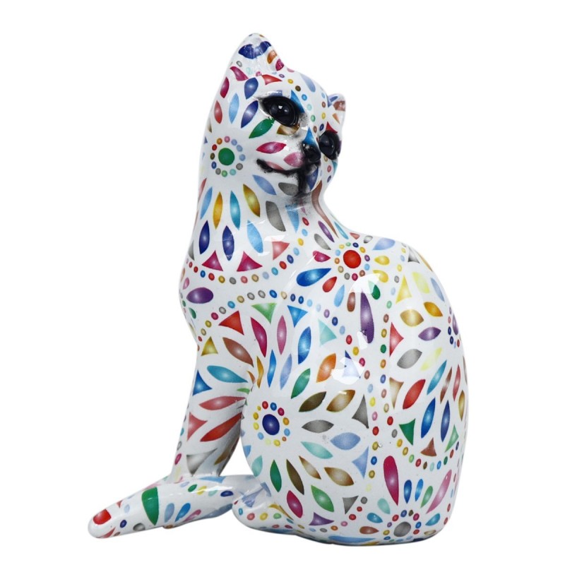 Figurine de chat décorative pour la maison et le bureau  Cadeau idéal pour les amoureux des chats.