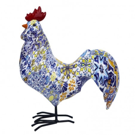 Figurine de coq décorative pour la maison et le jardin, Design unique et coloré