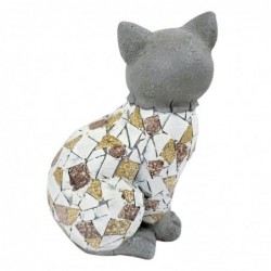 Figurine de chat étalée rustique pour la décoration de la maison