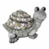 Extension de jardin décorative en forme de tortue, gris, 21 cm x 24 cm x 34 cm