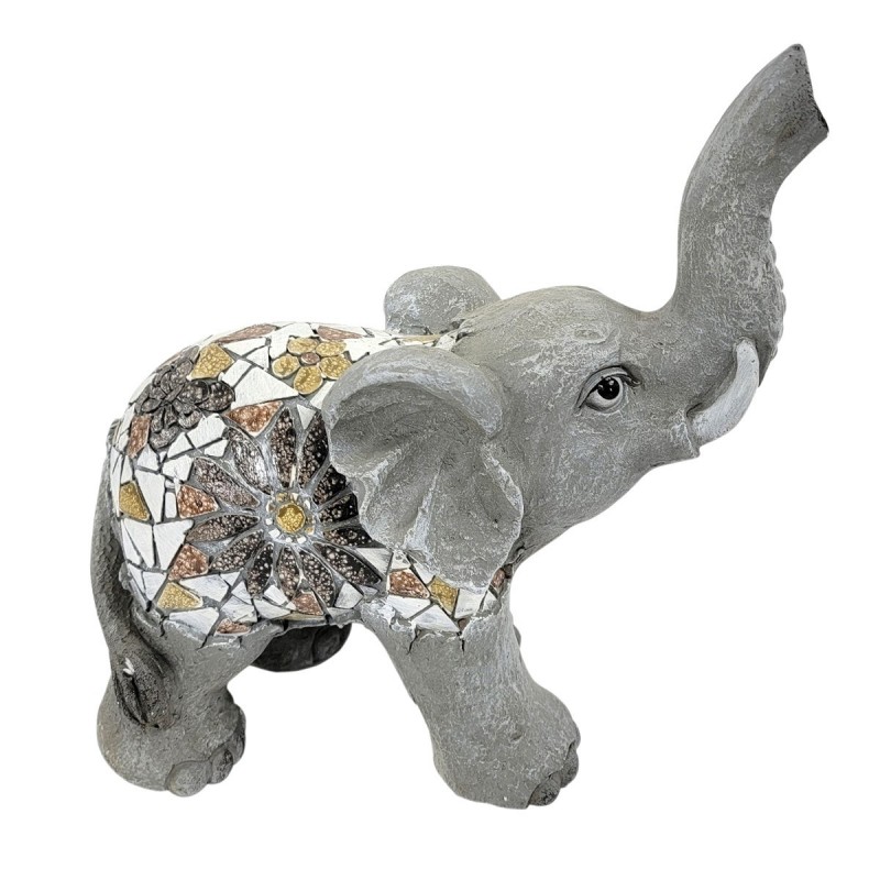 Figurine décorative d'éléphant exotique africain pour la maison et le bureau