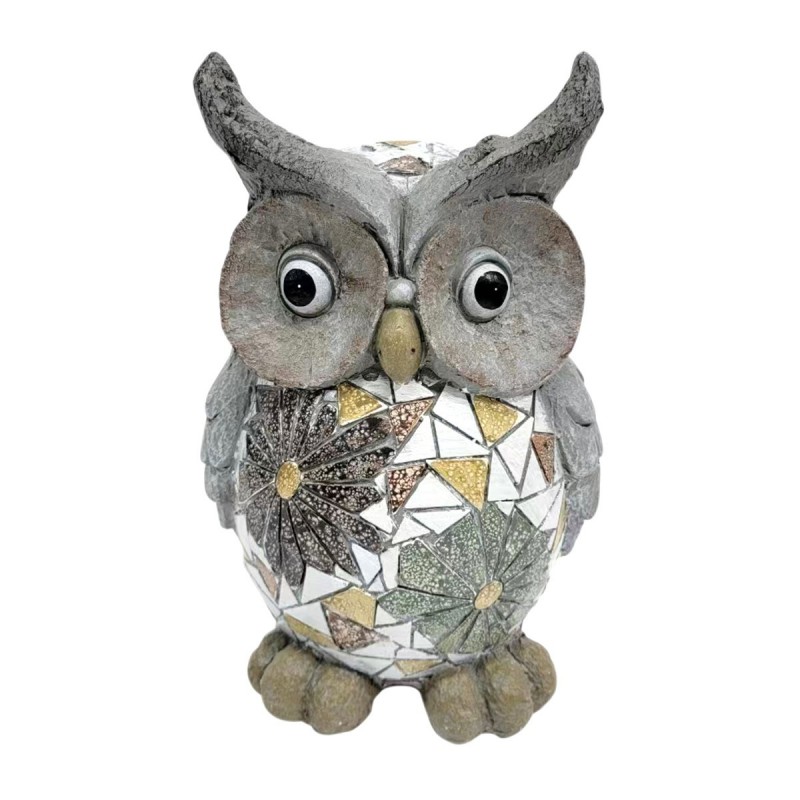 Figurine de hibou décorative pour intérieurs - Style rustique et élégant