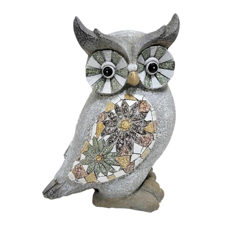 Figurine de hibou décorative rustique pour la maison et le jardin