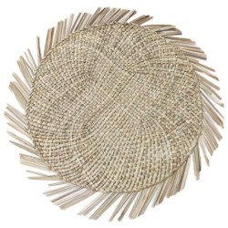 Salvamantel Fibre de cordes de légumes brunes de Salvamantel | Nappe individuelle individuelle individuelle de Salvanteles