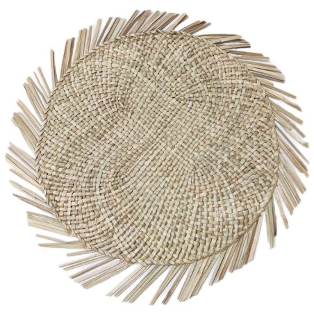Salvamantel Fibre de cordes de légumes brunes de Salvamantel | Nappe individuelle individuelle individuelle de Salvanteles