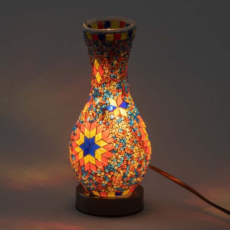 Lampe en mosaïque de style indien pour la décoration de la maison et cadeau