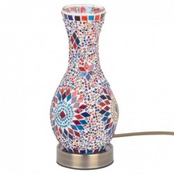 Lampe Mosaïque Indienne Bleue - Décoration Exotique pour votre Maison