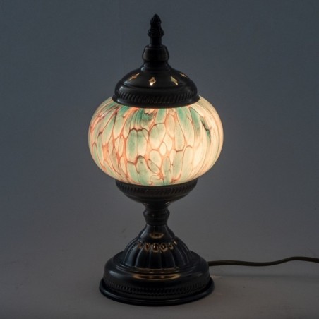 Lampe mosaïque en verre et métal pour décoration intérieure