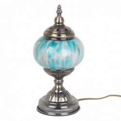 Lampe mosaïque en verre et métal pour décoration intérieure