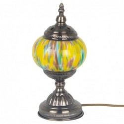 Lampe en mosaïque artisanale faite à la main en Inde pour une décoration bohème chic et une ambiance chaleureuse dans la maison