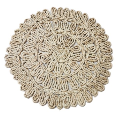 Salvamantel Fibre de cordes de légumes brunes de Salvamantel | Nappe individuelle individuelle individuelle de Salvanteles