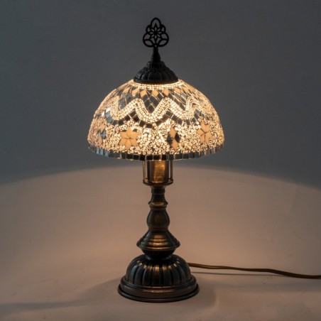 Lampe en mosaïque de verre et de métal pour la décoration de la maison