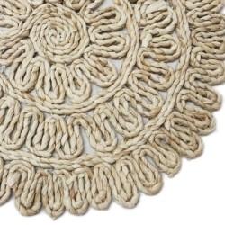 Salvamantel Fibre de cordes de légumes brunes de Salvamantel | Nappe individuelle individuelle individuelle de Salvanteles