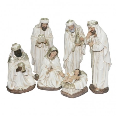 Naissance 6 pièces. Figurines de Noël en résine, décoration de la maison