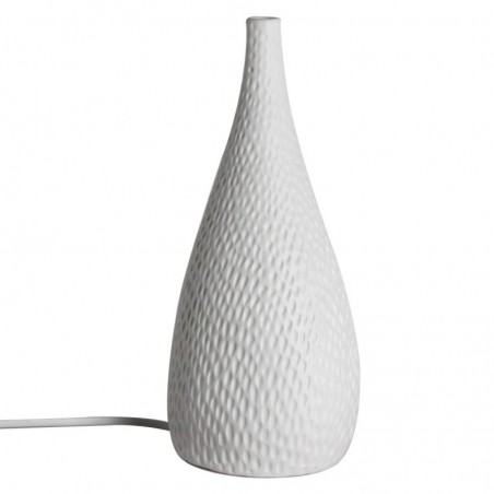 Petite lampe en porcelaine blanche style bohème pour la décoration de la maison