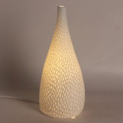 Petite lampe en porcelaine blanche style bohème pour la décoration de la maison