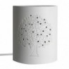 Lampe Arbre de Vie Bohème Porcelaine Blanche