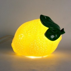 Lampe Citron - Éclairage en Porcelaine pour la Décoration de la Maison et les Ambiances Cosy