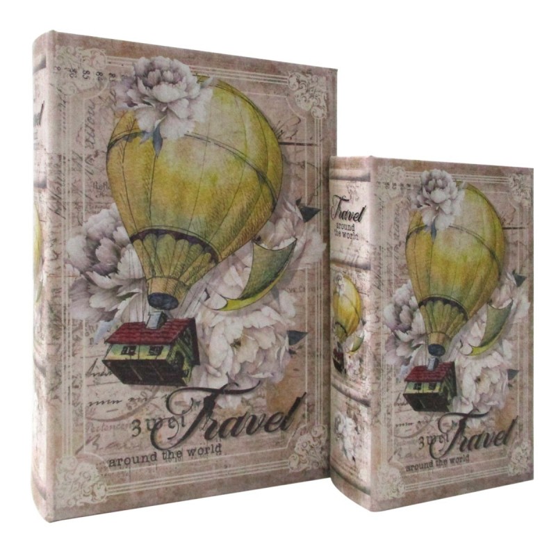 2U Balloon Book Box - Décoration vintage - Idéal pour offrir ou décorer - Expédition rapide