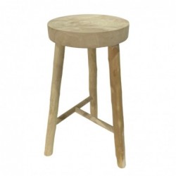 Tabouret en bois naturel...