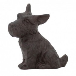 Figurine de chien en fonte pour décoration rustique dans la maison et le jardin