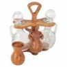 Zaida Cruet Base - Ustensile de cuisine en bois d'olivier de haute qualité