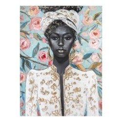 Femme de peinture femme africaine noire | Boîte de boîte de la boîte Décoration Salon Photos pour les chambres modernes