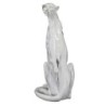 Figure Résine de léopard blanc | Figure léopard Figurines décoratives Décoration Salon 40x17x24cm