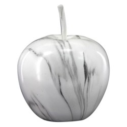 Figure Résine de pomme blanche | Table de décoration de la figure Apple Decoration créative 18x19x19cm