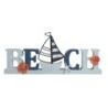 Figure Adorno Blue Blue Bois | Figure Marinera Appliquer des ornements nautiques muraux 14x3x33cm