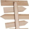 Ornement mural de plage marron en bois | Figure Marinera Appliquer des ornements nautiques muraux 75x2x40cm