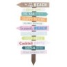Ornement mural de plage marron en bois | Figure Marinera Appliquer des ornements nautiques muraux 78x2x40cm