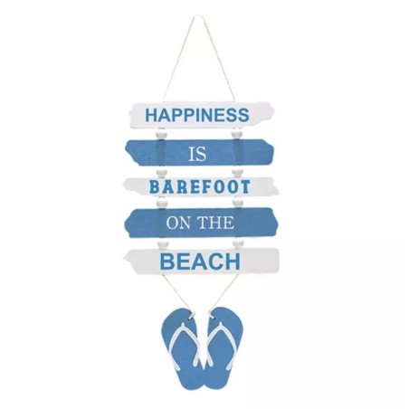 Ornement mural de plage bleu de la MDF | Figure Marinera Appliquer des ornements nautiques muraux 54x1x35cm